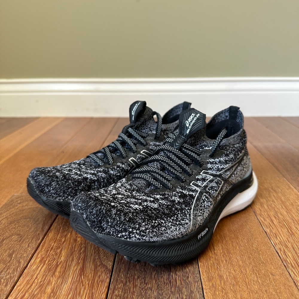 ASICS Gel Kayano 29 MK Womens 5.5 Black Knit Running Shoes EU 36